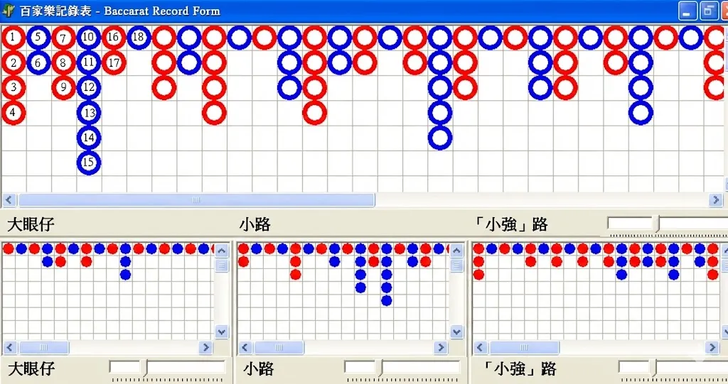 MT百家樂紀錄表
